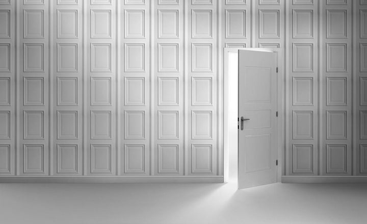 Young and Battaglia White Panelling Wallpaper