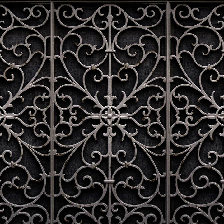 Young and Battaglia Wrought Metal Gate Wallpaper