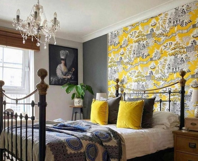 colourful bedroom scheme