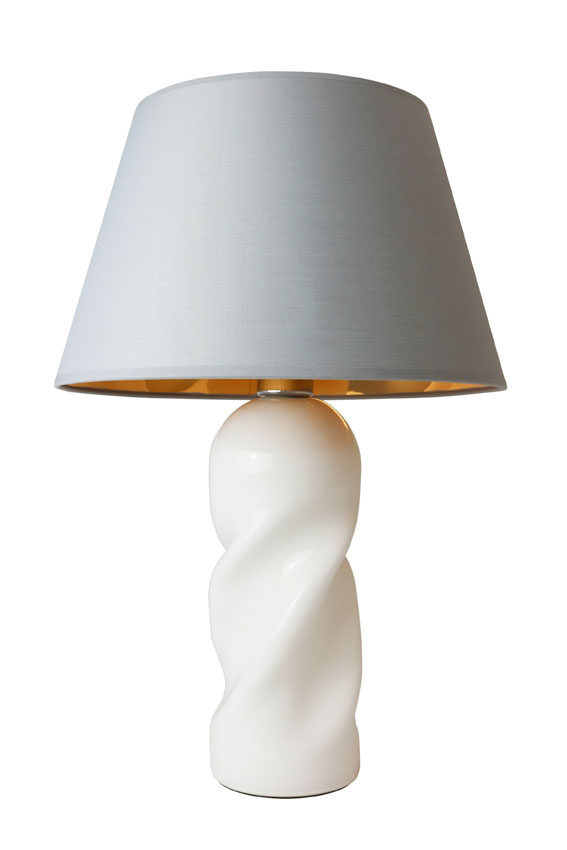 white high gloss lamp table