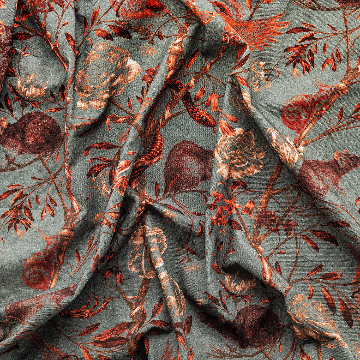 Nature Red Fabric