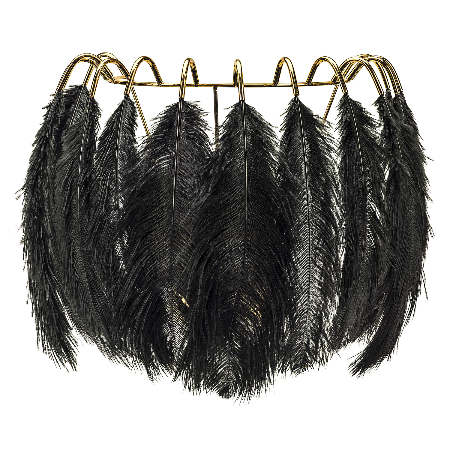 Feather Wall Lamp -Black