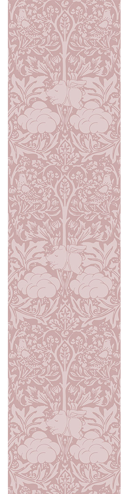 earth clay red morris dream patterned wallpaper