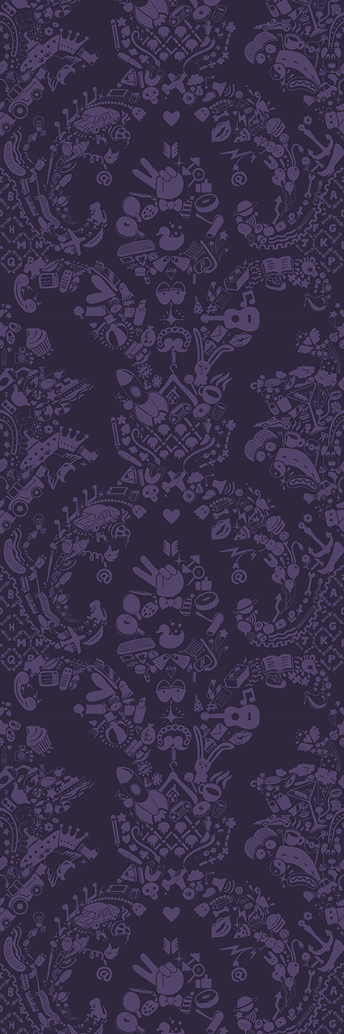purple damask wallpaper