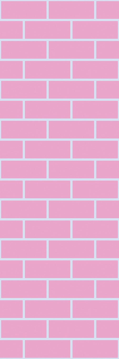 Pink & Light Blue Brick wallpaper 