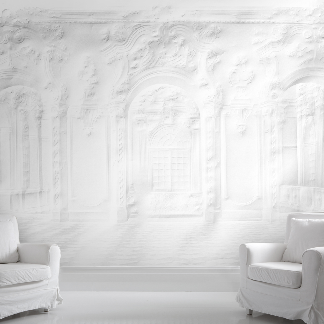 Paper Palace Folded Hall Wallpaper Mural