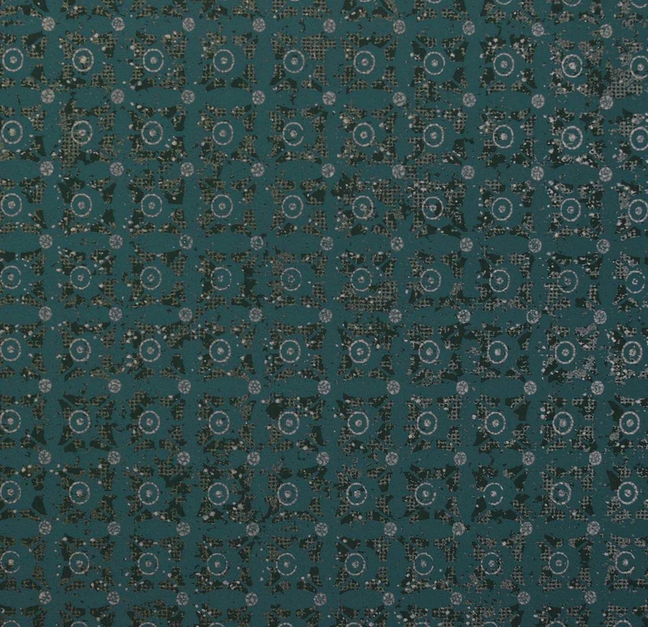 Classico Tile Pattern wallpaper- Teal Blue